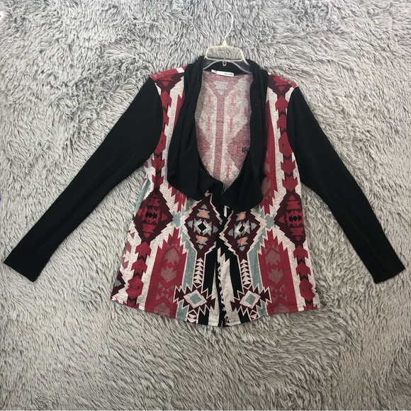 Maurices Sweaters - Maurices Cardigan Womens Large Southwestern Aztec Waterfall Sweater